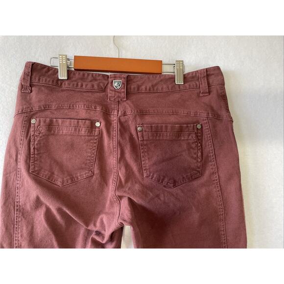 Kuhl Pants Womens Size 8 (31x29) Brooke Skinny Denim Pants Hiking Camp Burgundy - Picture 8 of 14